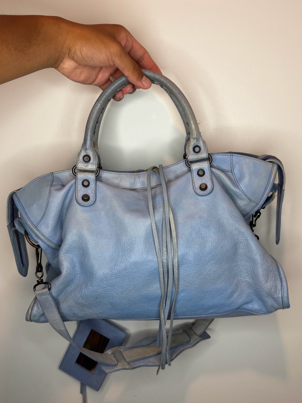 Balenciaga Agneau Classic Hardware City Turquoise - Picture 2 of 10